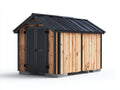 Abri de jardin en bois massif et métal anthracite 240x180x210 cm - Style moderne pour extérieur